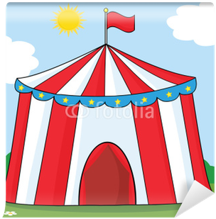 Circus Tent Cartoon (400x400), Png Download