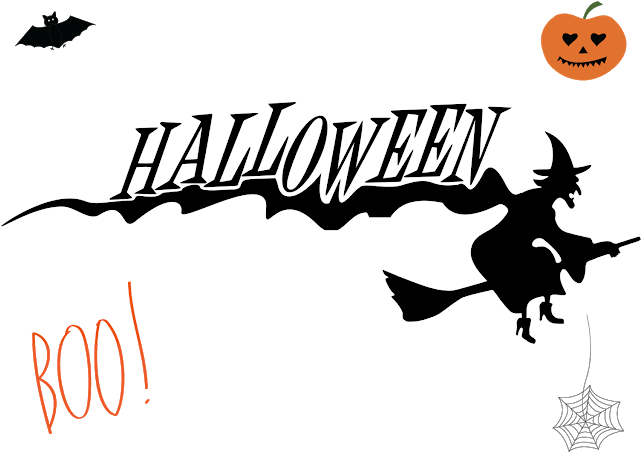 Wall Sticker Halloween Clipart Logo Wall Decal Clip - Happy Halloween Png Text (640x478), Png Download