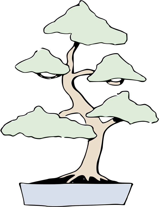 Bonsai Locker Aufrechte Form - Bonsai (400x500), Png Download