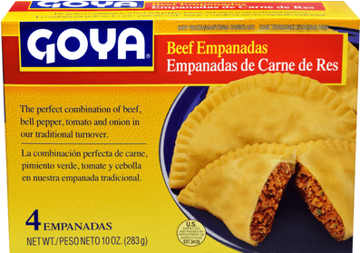 Goya Beef Empanadas, 10 Ounce 12 Per Case - Goya Empanadas, Beef - 4 Count, 9.5 Oz Box (650x499), Png Download