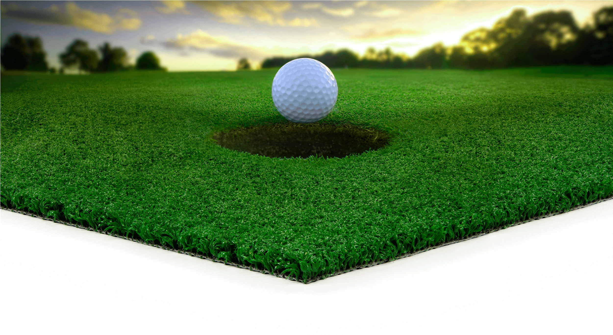 Artificial Putting Green - Golf (2500x1382), Png Download