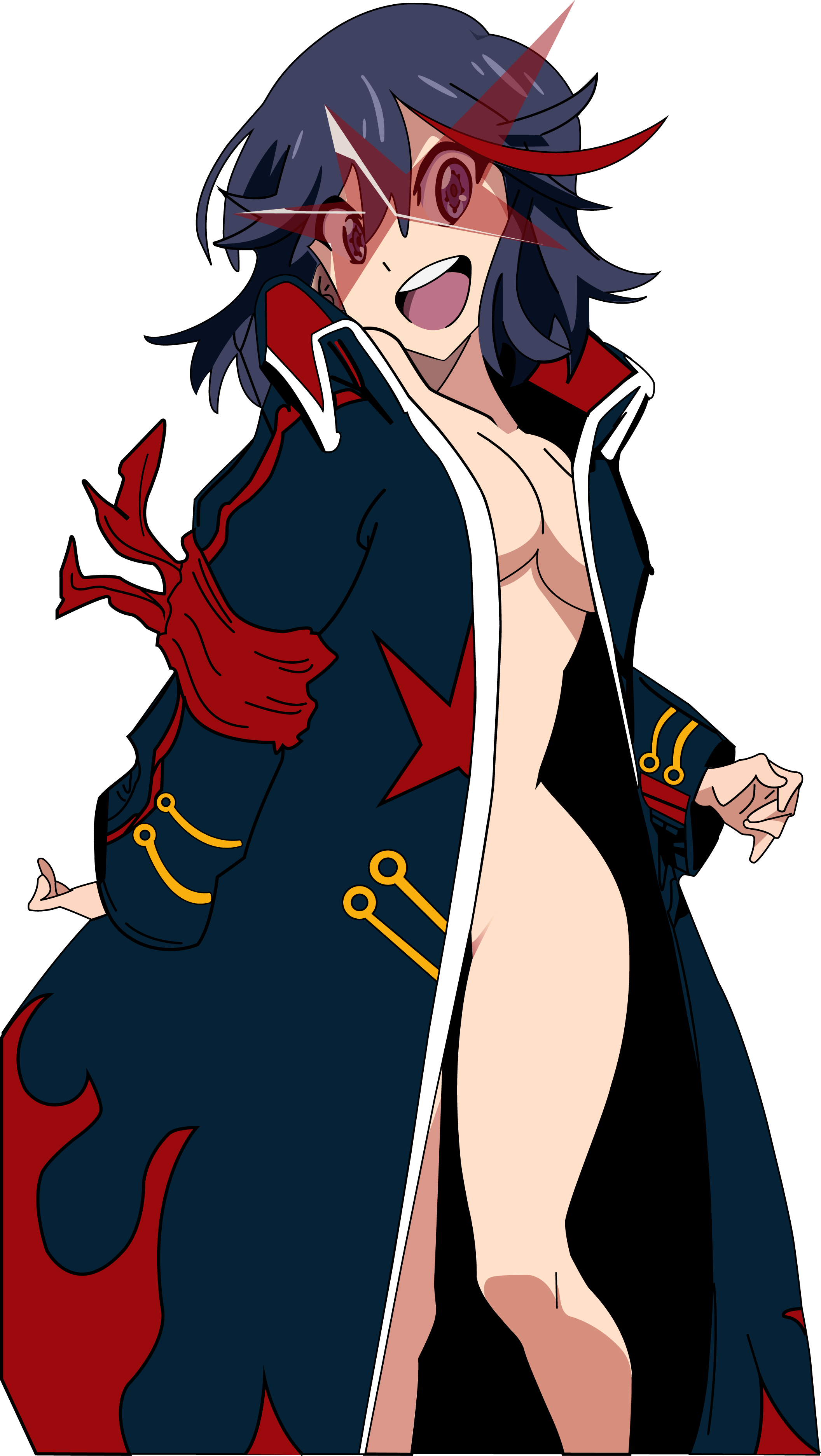 Ryuko Matoi Red Fictional Character Human Hair Color - Arm Bandages In Anime (2112x3745), Png Download