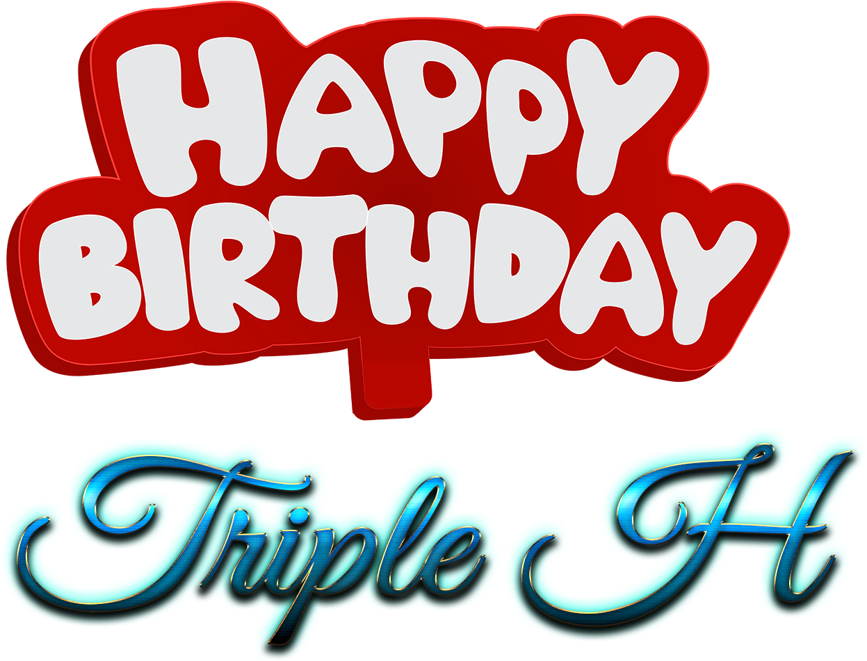 Triple H Happy Birthday Name Logo - Happy Birthday Watson (1740x1052), Png Download