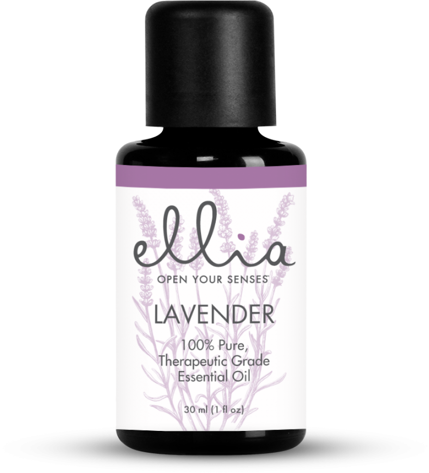 Lavender Essential Oil - Ellia Lavender, 100% Pure, Therapeutic Grade Essential (1100x1100), Png Download