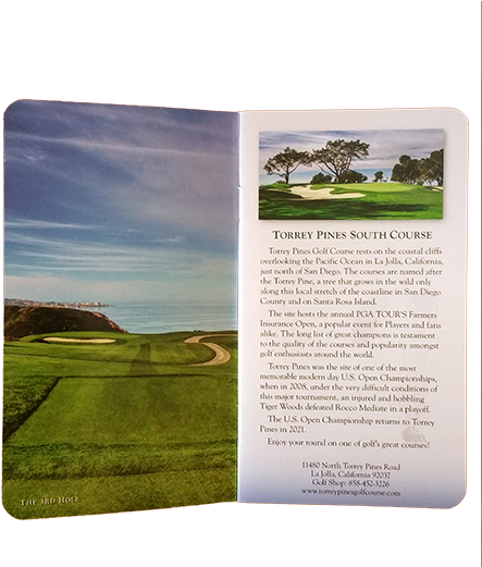 Torrey Pines Full Color Course Yardage Book Set The - Grass (450x600), Png Download