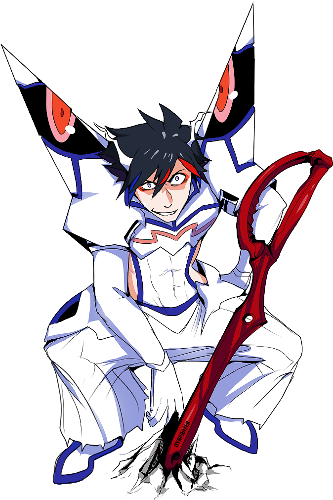Full Size - Junketsu Ryuko Genderbend (687x1017), Png Download