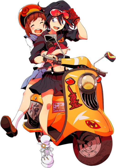 1k Mine Transparent Klk Kill La Kill Ryuko Ryuko Matoi - Kill La Kill Anime Art 32x24 Poster Decor (500x739), Png Download