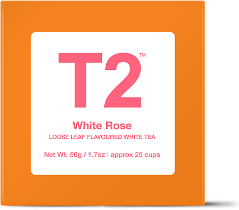 White Rose Loose Leaf Gift Cube - T2 Tea (555x555), Png Download