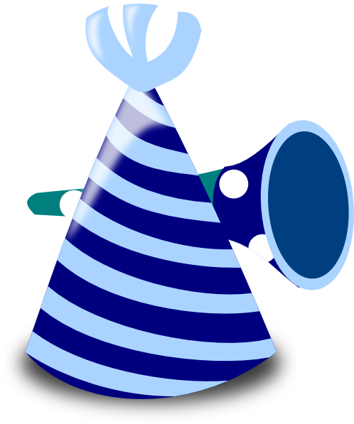 Birthday2 Clip Art - Chapeau De Fête (498x597), Png Download