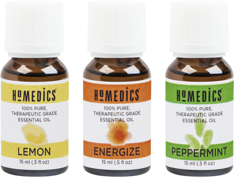 Uplift And Energize Essential Oil Trio - Homedics Essential Oils (1100x1100), Png Download