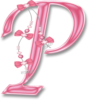 Alfabeto Decorativo Rosas Em Png - Alfabeto Rosa Em Png (342x382), Png Download