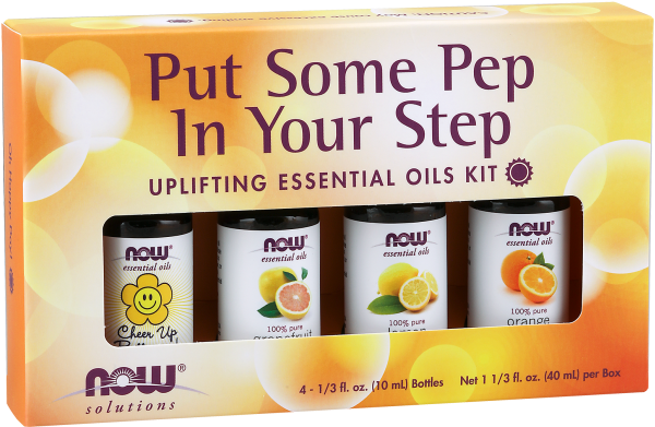Put Some Pep In Your Step Essential Oil Kit - Now Foods - Put Some Pep In Your Step Uplifting Essential (620x620), Png Download