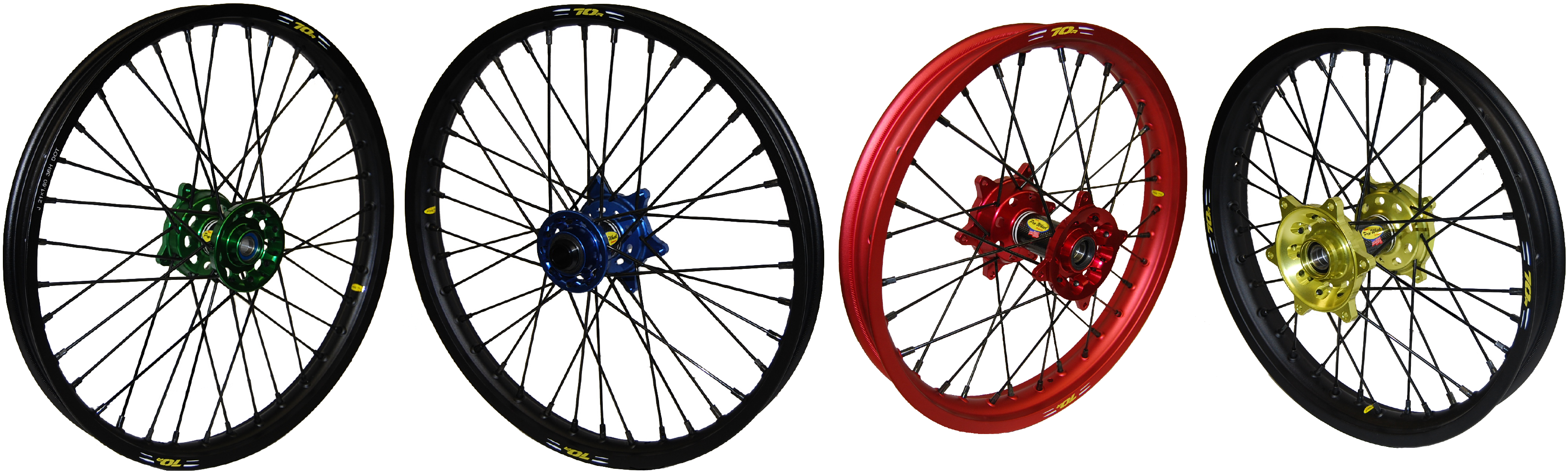 Previous - Warp 9 Complete Wheel Kit - Front 21 X 1.60 Black Rim (3330x1035), Png Download