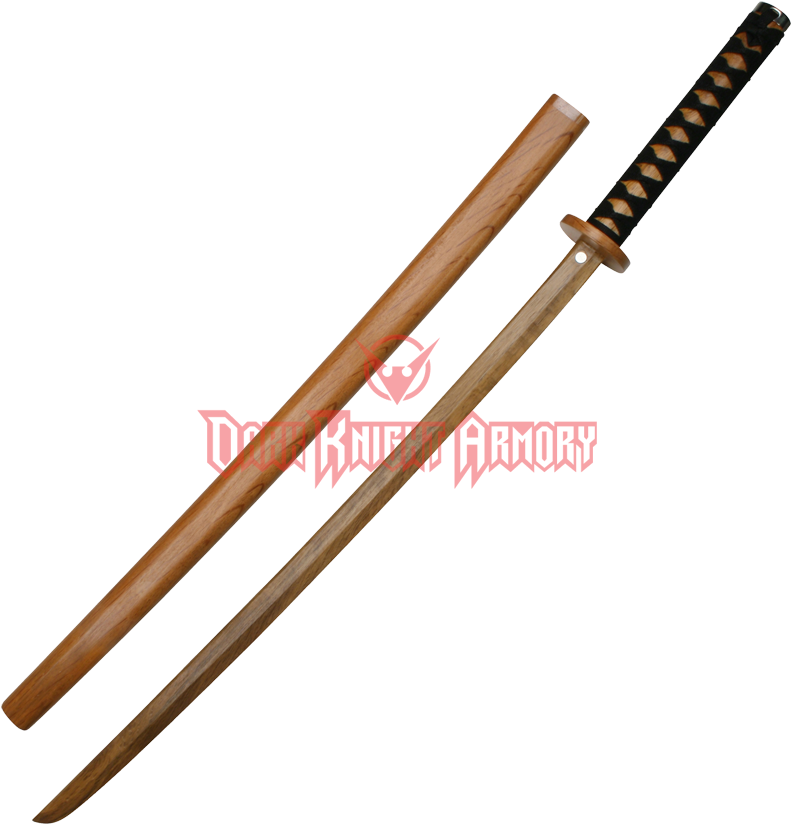 Red Oak Wooden Katana - Katana Made Of Wood (840x840), Png Download
