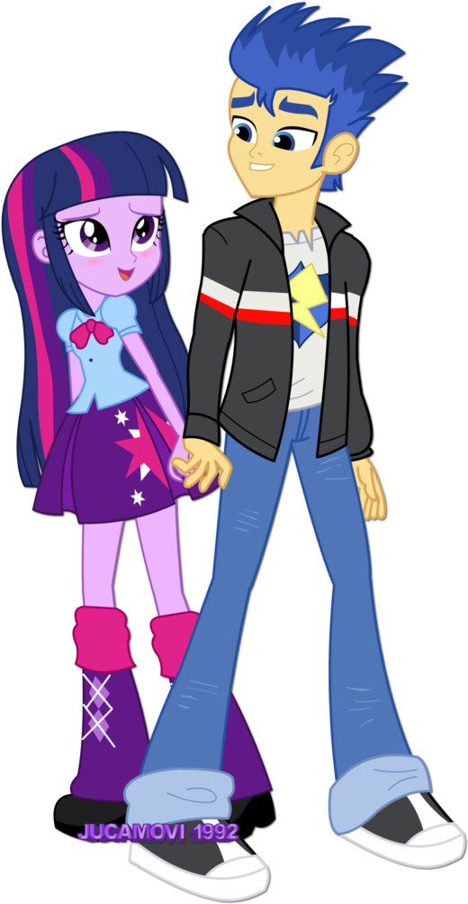 Jucamovi1992, Couple, Equestria Girls, Flashlight, - My Little Pony: Friendship Is Magic (724x1024), Png Download