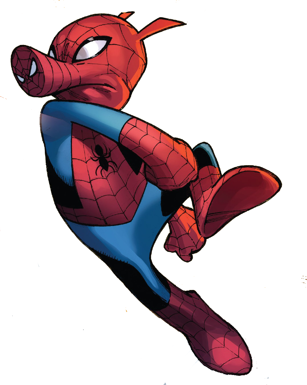 Pachimari - Spider Verse Spider Pig (1075x1345), Png Download