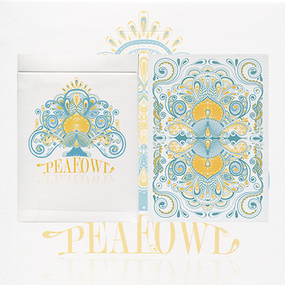 Quick View - Mazzo Di Carte Peafowl Deck (out Of Print) (snow White) (400x400), Png Download