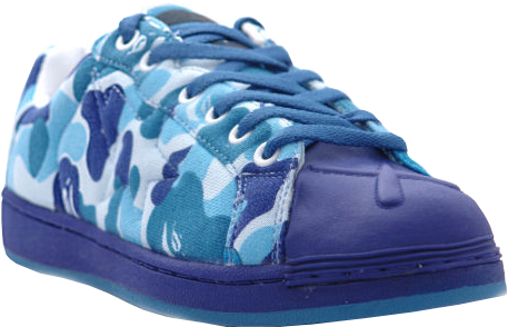Share This Image - Kaws Bape Shoes Blue (457x294), Png Download