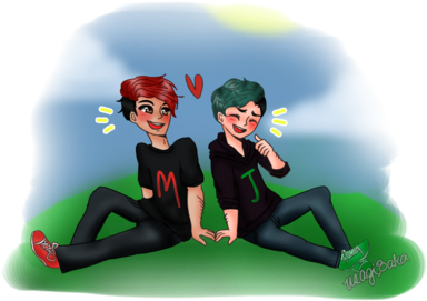 Septiplier - Cartoon (412x330), Png Download