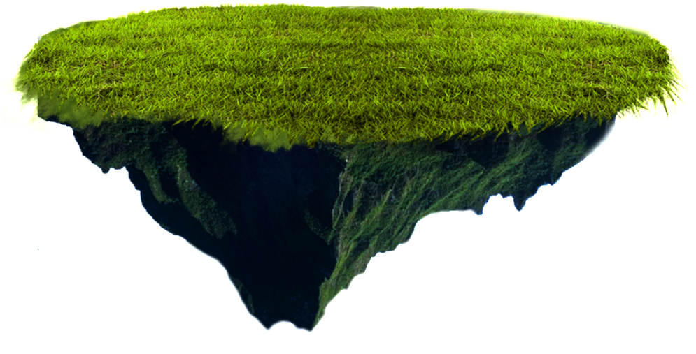 Floating Grass Transparent - Floating Grass (1024x818), Png Download