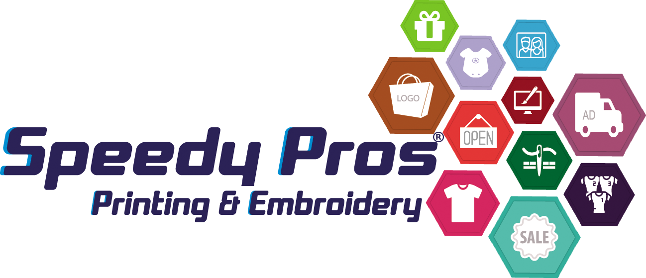 Speedy Pros - Speedy Pros Signs, T- Shirt Printing & Embroidery (1298x559), Png Download