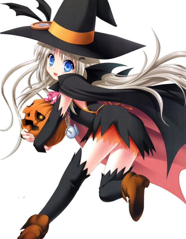 Witch Girl - Anime Girl Witch Png (623x800), Png Download