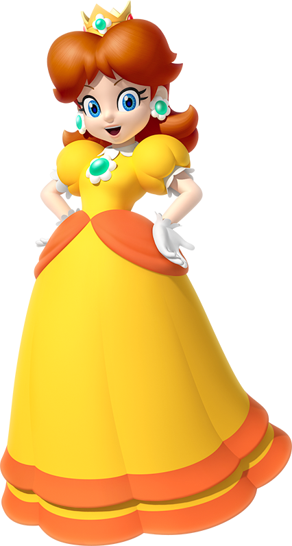 Official Artwork - Amiibo Super Mario - Daisy (426x796), Png Download