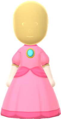 Aside From Standard Super Mario Costumes And Room Decorations - Miitomo Princess Peach (300x450), Png Download