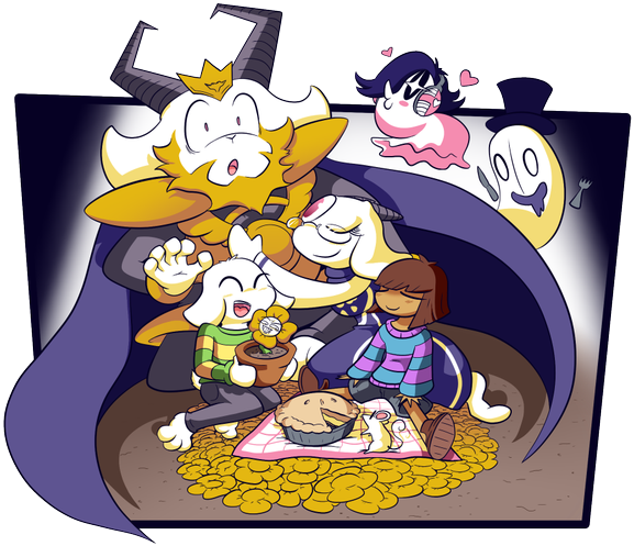 Blargen69 On Twitter - Toriel And Asgore Get Back Together (600x499), Png Download