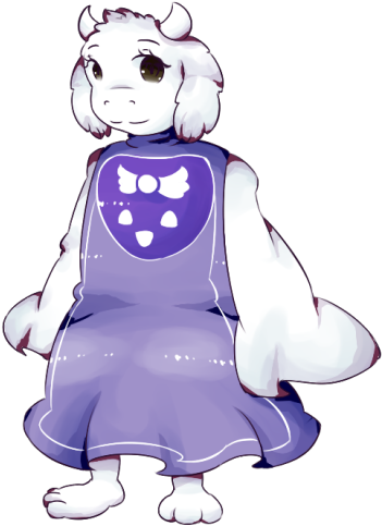 “ Drawn In My Livestream, It's Toriel From Undertale - Toriel (400x509), Png Download