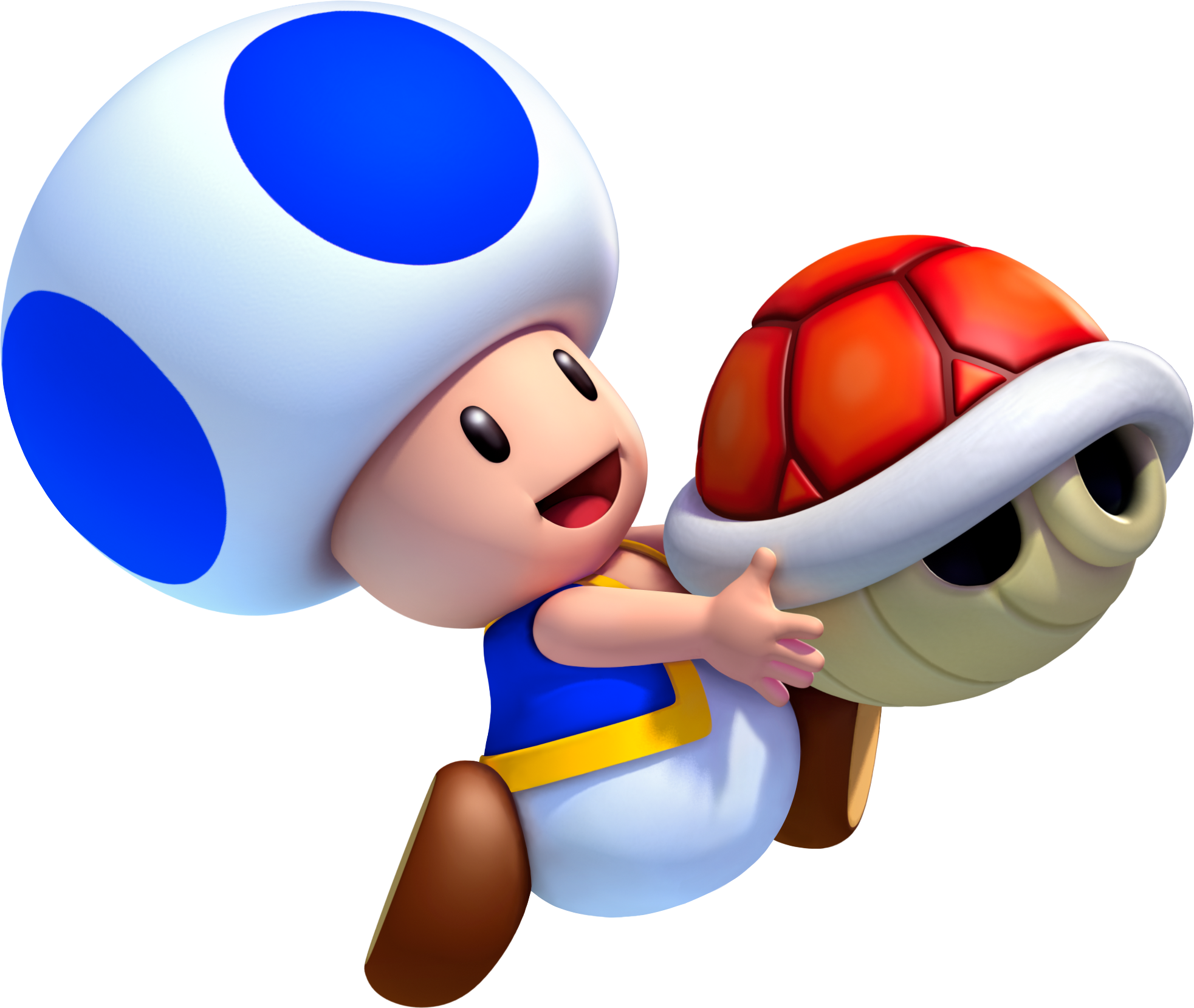 Nintendo Clipart Toad Mario - Toad Mario Holding (1965x1659), Png Download