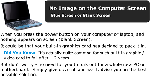 Is You Computer Only Showing A Blank Screen - Computer (560x334), Png Download