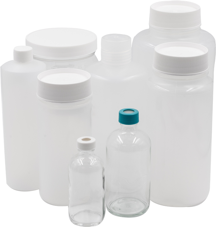 Sample Containers, Bottles & Septa - Plastic Bottle (1000x794), Png Download