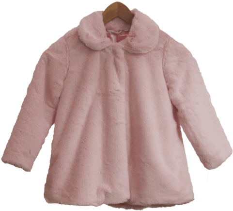Free Png Faux Fur Coat Short Pink Png Images Transparent - Coat Clipart With Transparent Background (481x624), Png Download