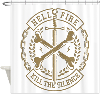 Hellfire Shower Curtain - Printed T-shirt (350x350), Png Download