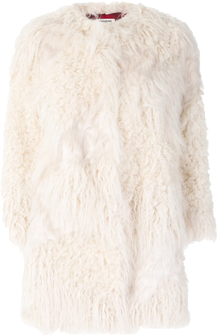 Zadig & Voltaire Faux Fur Coat - Coat (500x500), Png Download