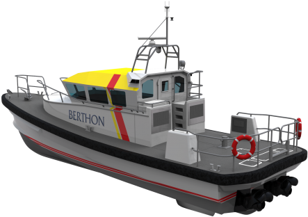 Aft Deck View Of Berthon 14m Search And Rescue Vessel - Patrol Boats Berthon (630x354), Png Download