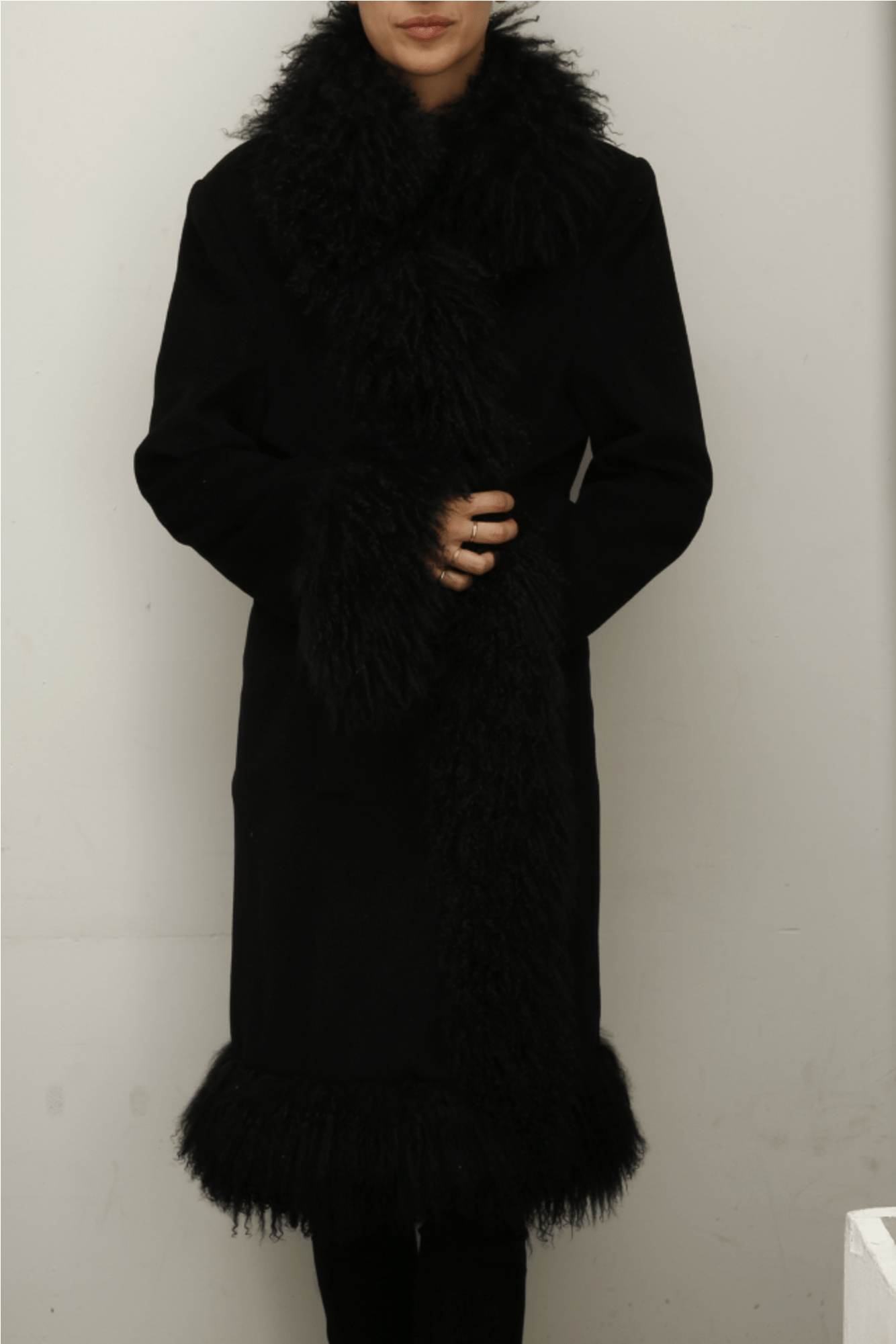 Fur Coat Georges Rech Black - A-line (2000x2000), Png Download