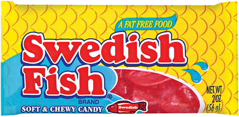 Swedish Fish Soft & Chewy Candy - Swedish Fish Soft & Chewy Candy - 2 Oz Bag (500x500), Png Download