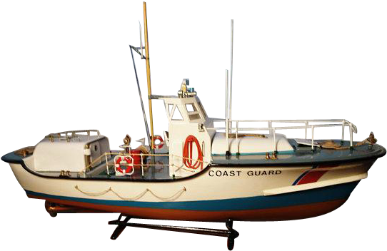 Vintage Scale Model Lifeboat / Coastguard Boat, Manasquan - Manasquan Inlet (541x541), Png Download