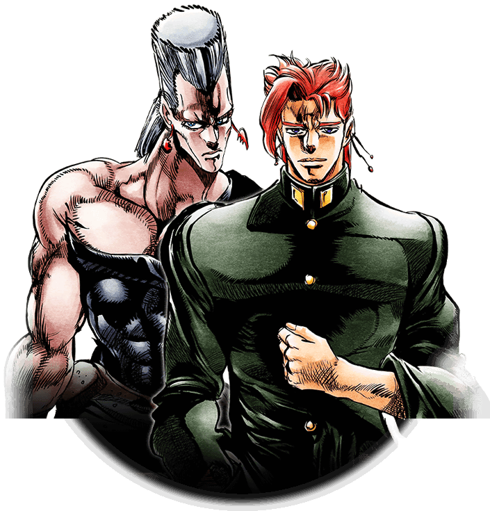 Unit Jean Pierre Polnareff And Noriaki Kakyoin - Polnareff And Kakyoin (720x800), Png Download