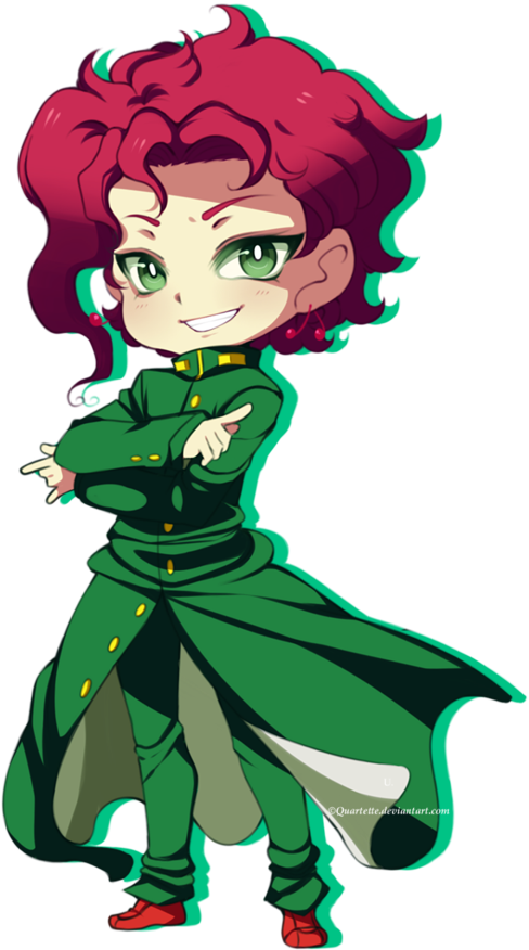 Tags - Noriyaki Kakyoin - Jjba - Gud Art - Jojo's Bizarre Adventure (600x923), Png Download
