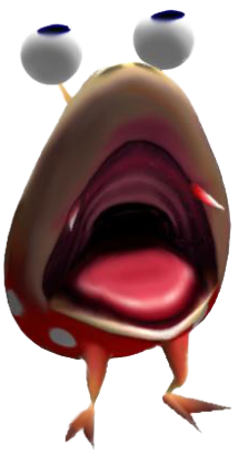 Tumblr N1hkkr4dfe1qk2o24o1 500 - Dwarf Red Bulborb (500x435), Png Download