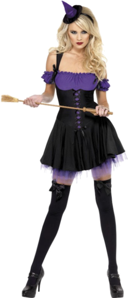 Transform Into A Sexy Witch With Our Beautiful Fever - Witch Outfit Halloween Adults (366x580), Png Download