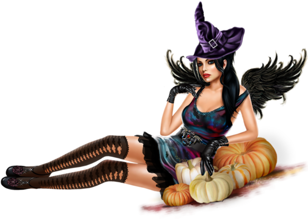 Tube Sorciere Halloween Sexy Witch Dessin Woman - Sorcière Sexy Dessin (600x455), Png Download