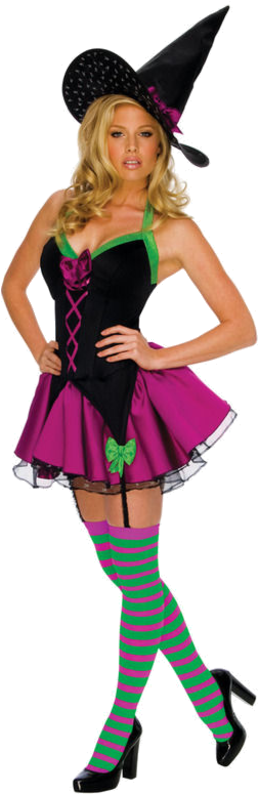 Sexy Witch Outfit - Playboy Witch Costume (500x793), Png Download