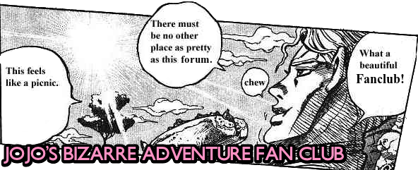 Feel Free To Post Some For Us To Use - Jojo's Bizarre Adventure Chew (592x241), Png Download
