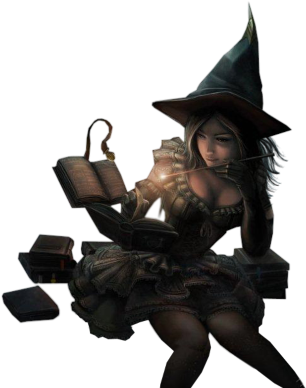Halloween Sexy Witch - Fiction (693x980), Png Download