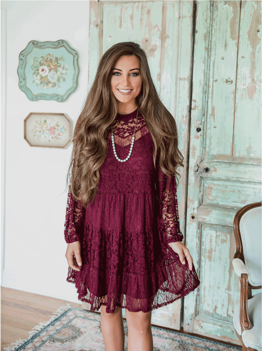 Full Lace Babydoll - Dress (1200x1200), Png Download