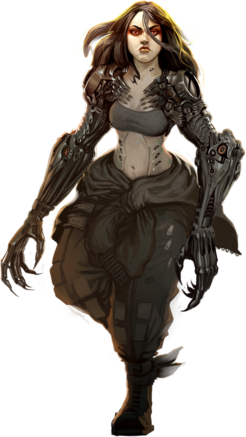 Shadowrun Hong Kong Art (1017x1611), Png Download